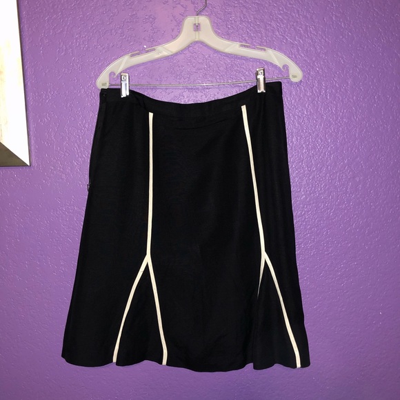 Black suit, with white piping by Jillian Jones. - Picture 3 of 3